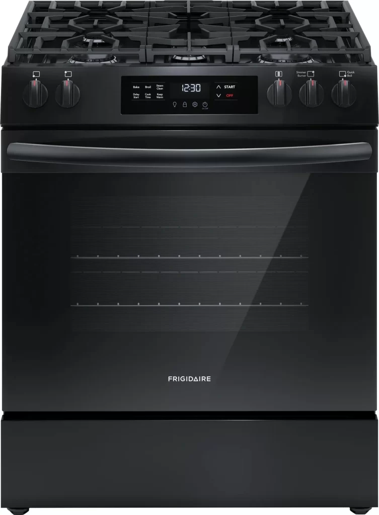 30" Gas Range with Steam Clean