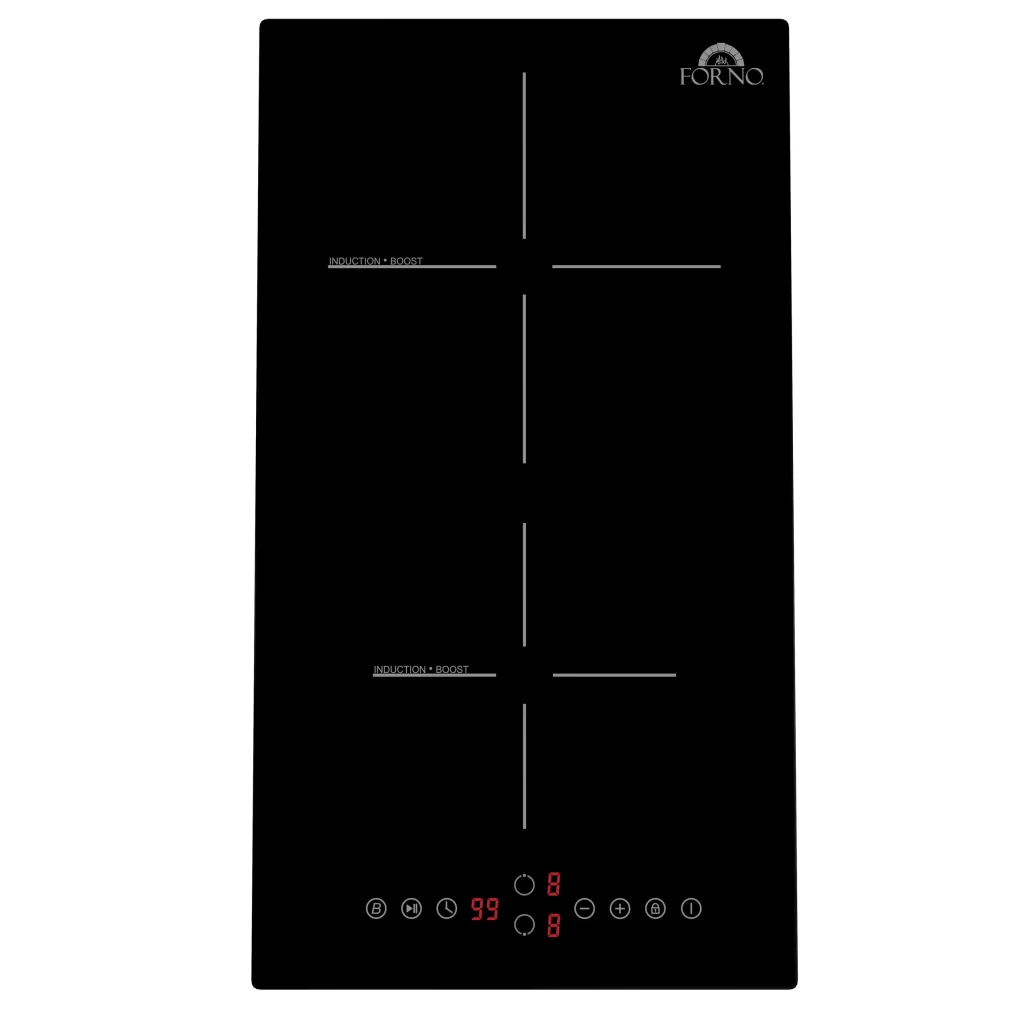 Parco 12-Inch Induction Cooktop, 2 Zones, 3,600W Total Power, Touch Control, 9 Power Levels, Booster Function