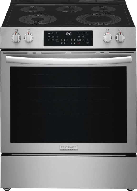 30" Front Control Electric Range with Total Convection
