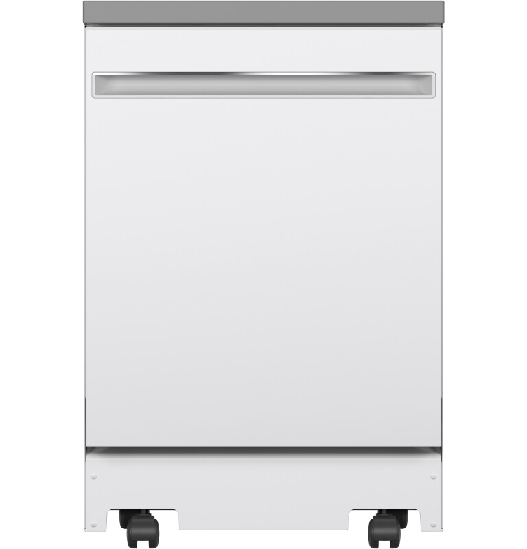 24" Stainless Steel Interior Portable Dishwasher with Sanitize Cycle
