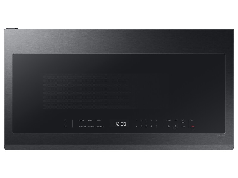 2.1 cu. ft. Over-the-Range Microwave with Wi-Fi in Matte Black Steel