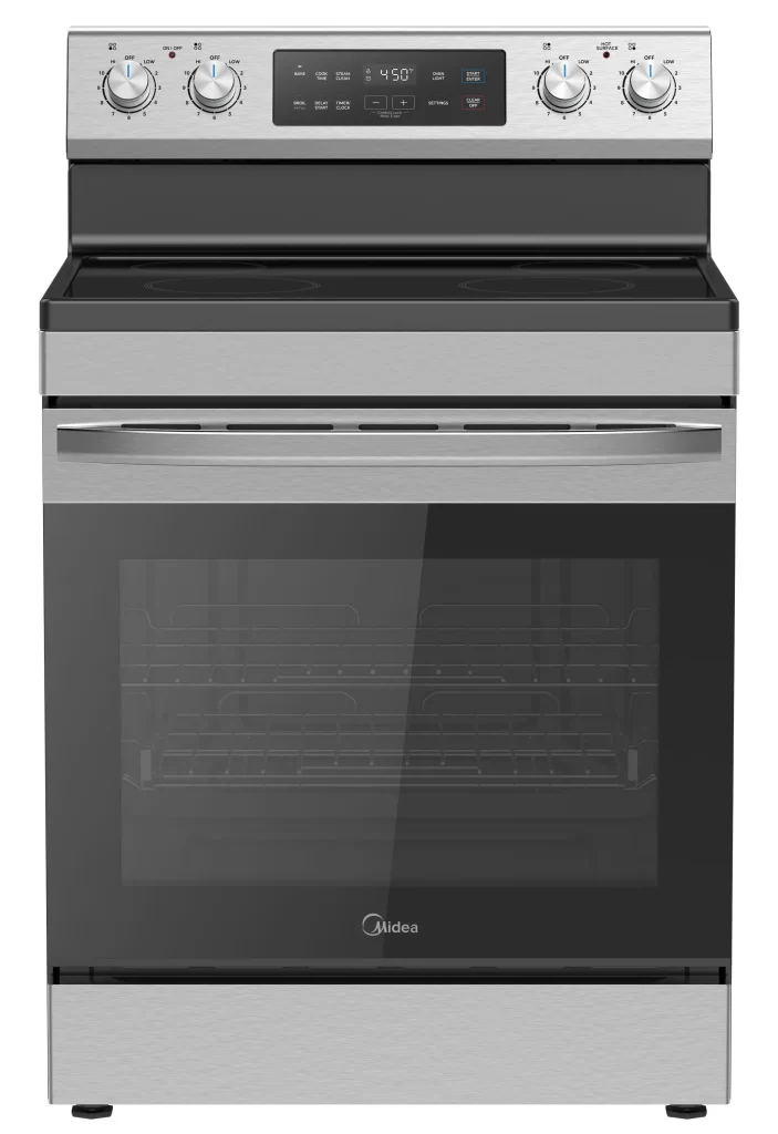 6.3 cu. ft. 4-Element Freestanding Electric Range with Steam Cleaning