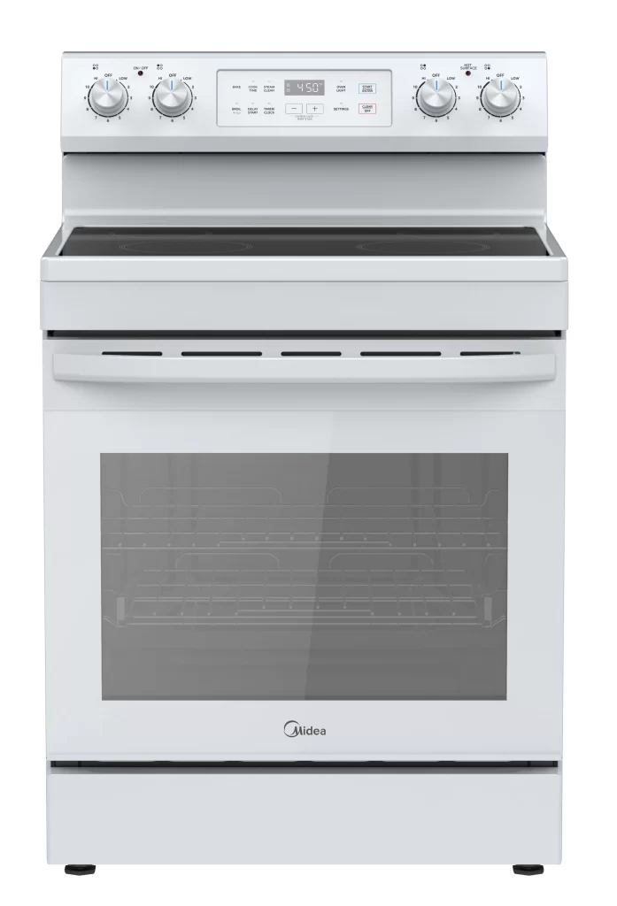 6.3 cu. ft. 4-Element Freestanding Electric Range with Steam Cleaning