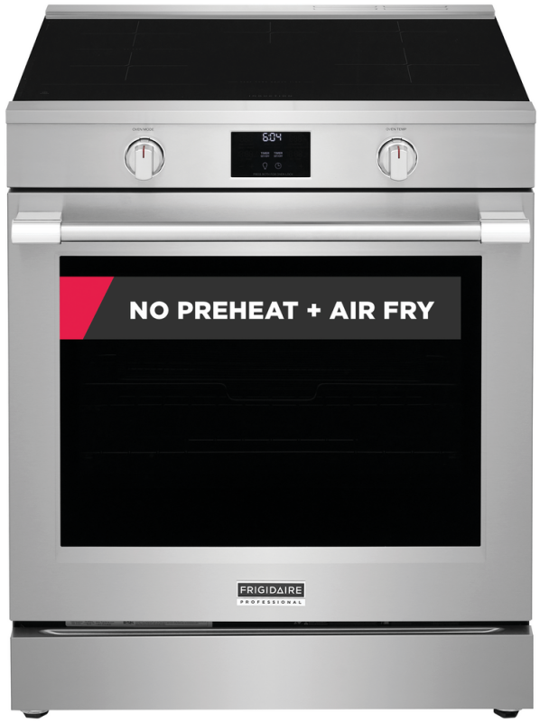 30” Induction Range with No Preheat + Air Fry, Includes Air Fry Tray