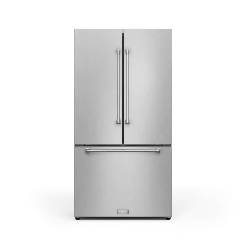 36 Inch 20.3 Cu Ft French Door Counter Depth Refrigerator With Ice Maker In Stainless Steel Gordon Ramsay Series