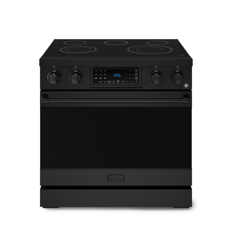 36 Inch Professional Electric Range With Tilt Panel Touch Control In Black Gordon Ramsay Series