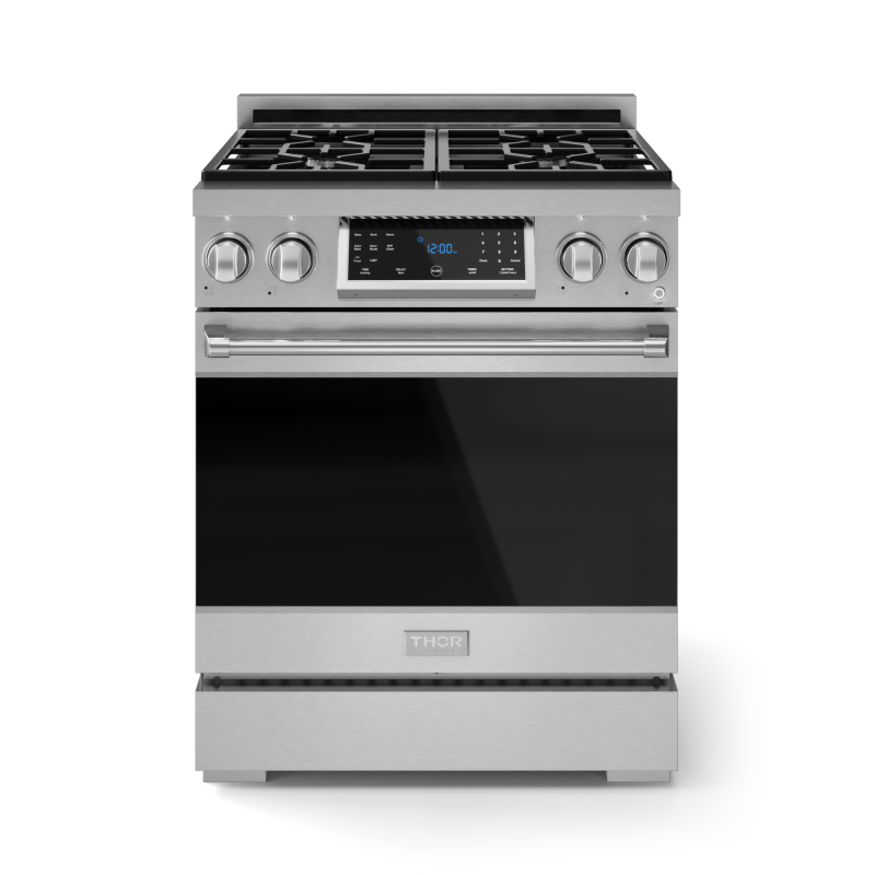 30 Inch Professional Gas Range With Tilt Panel Touch Control In Stainless Steel Gordon Ramsay Series