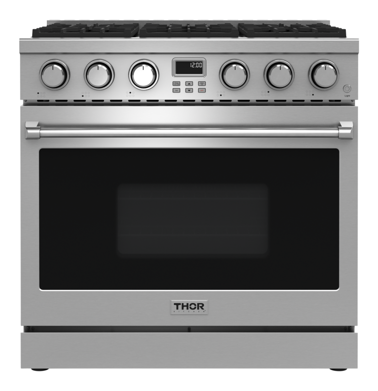 36 Inch Contemporary Professional Liquid Propane Range Thor Kitchen