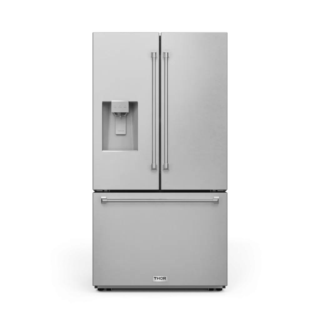 36 Inch Professional French Door Refrigerator With Ice And Water Dispenser Thor Kitchen