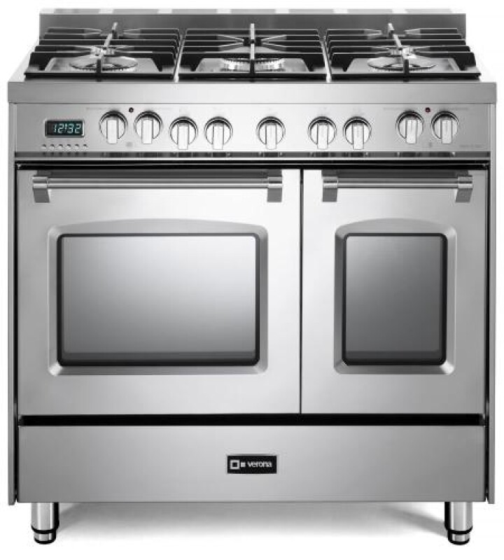 36 inch Prestige Series Freestanding Dual Fuel Double Oven Range with 5 Sealed Burners, 3.9 cu. ft. Oven Capacity, European Convection