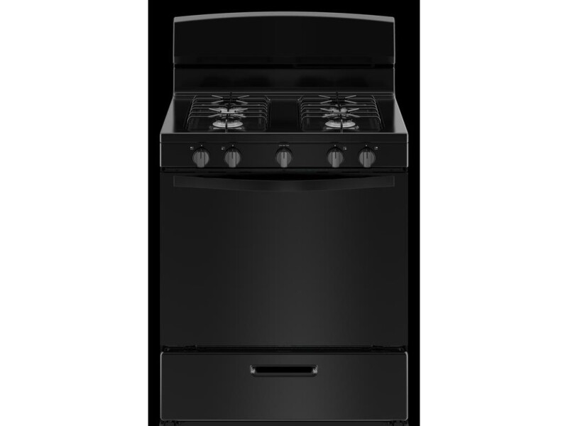 30 Inch Freestanding Gas Range Black