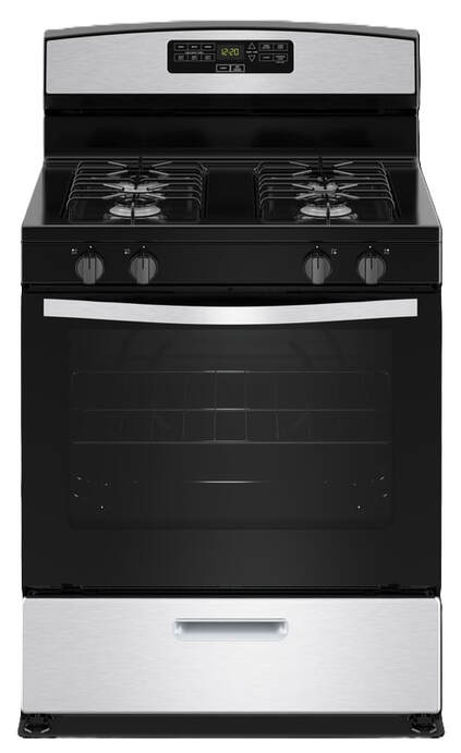30 Inch Freestanding Gas Range Black