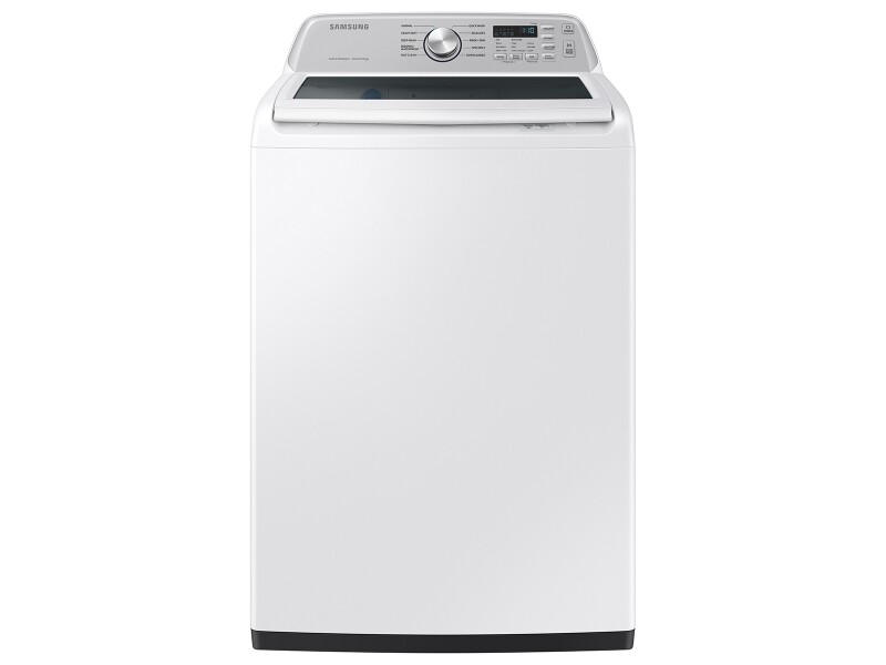 4.6 cu. ft. Large Capacity Smart Top Load Washer with ActiveWave™ Agitator and Active WaterJet in White