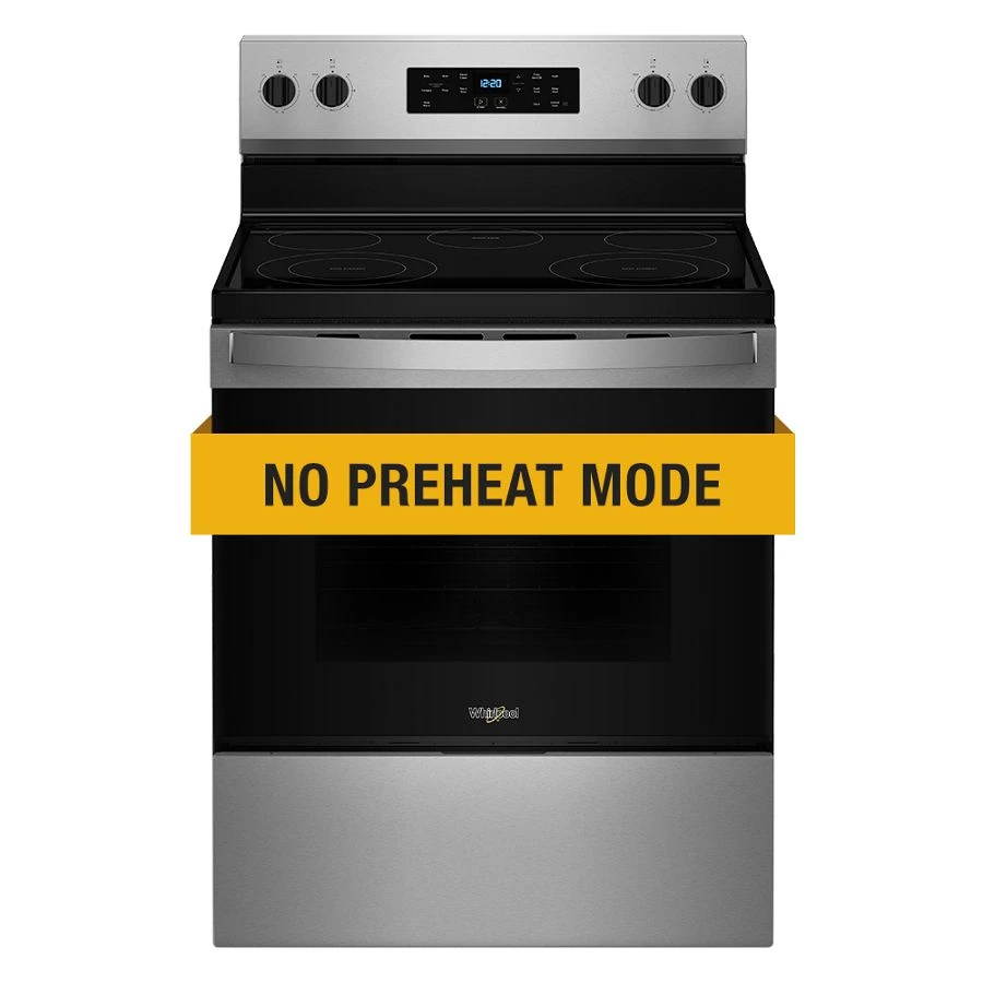 30-inch Electric Range with No Preheat Mode and Steam Clean