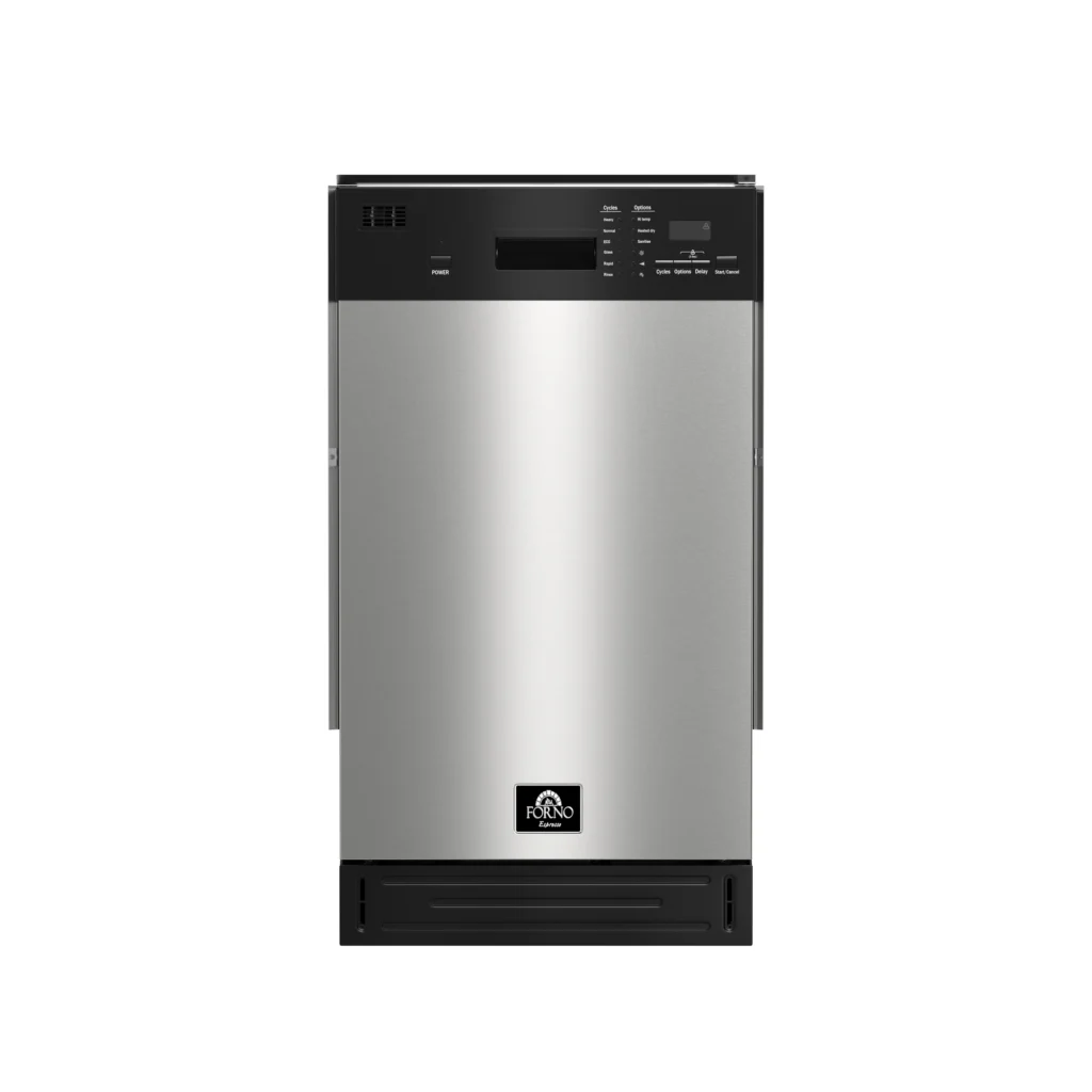 Polo 18-Inch Built-In Stainless Steel Dishwasher, 8 Place Settings, ENERGY STAR Certified, 52 dBA
