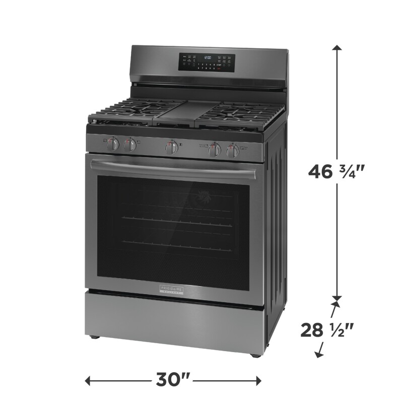 30" Gas Range with No Preheat + Air Fry