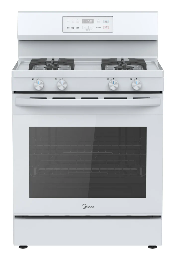 6.1 cu. ft. 4-Burner Freestanding Gas Range with Steam Cleaning