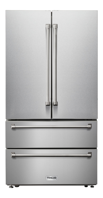36 Inch Professional French Door Refrigerator With Freezer Drawers Thor Kitchen
