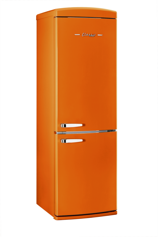 Classic Retro 12 cu. ft. Bottom Freezer Refrigerator in Creamsicle