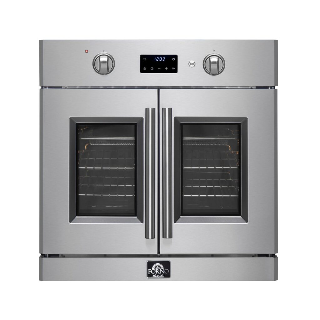 Asti 30-Inch French Door Electric Wall Oven in Stainless Steel, 3.68 cu. ft. True Convection, 3,600W, Air Fry, Sous Vide, Self-Clean