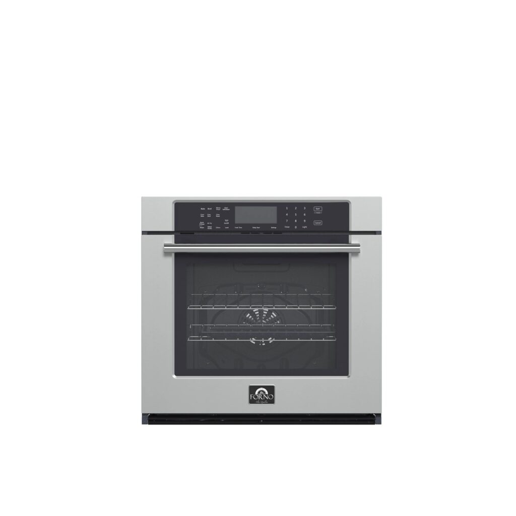 Villarosa 30-Inch Electric Wall Oven, Stainless Steel, 5.0 cu.ft Capacity, Air Fry, Steam Cleaning, Glass Touch Controls