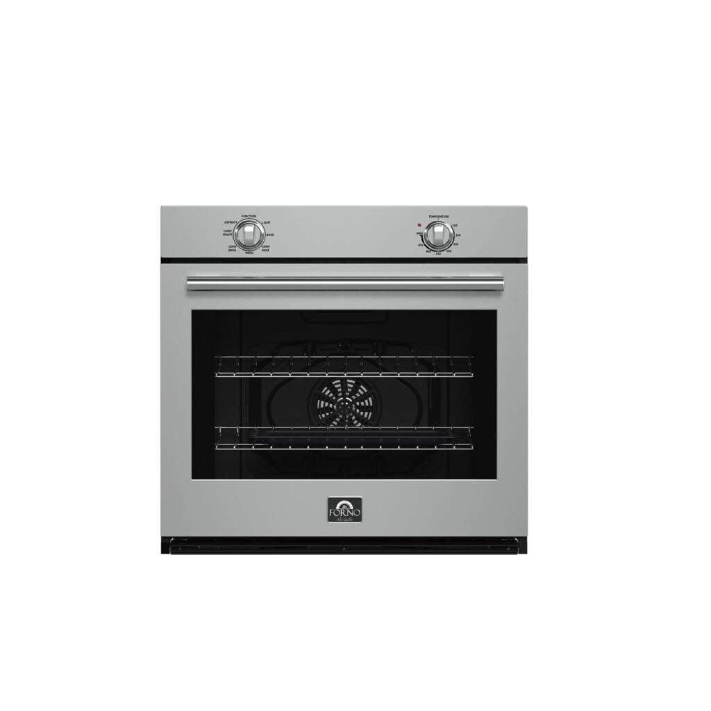 Vomero 30-Inch Wall Oven, Stainless Steel, 5 cu.ft Capacity, 3550 Watts Convection, Mechanical Controls, Self-Cleaning Function