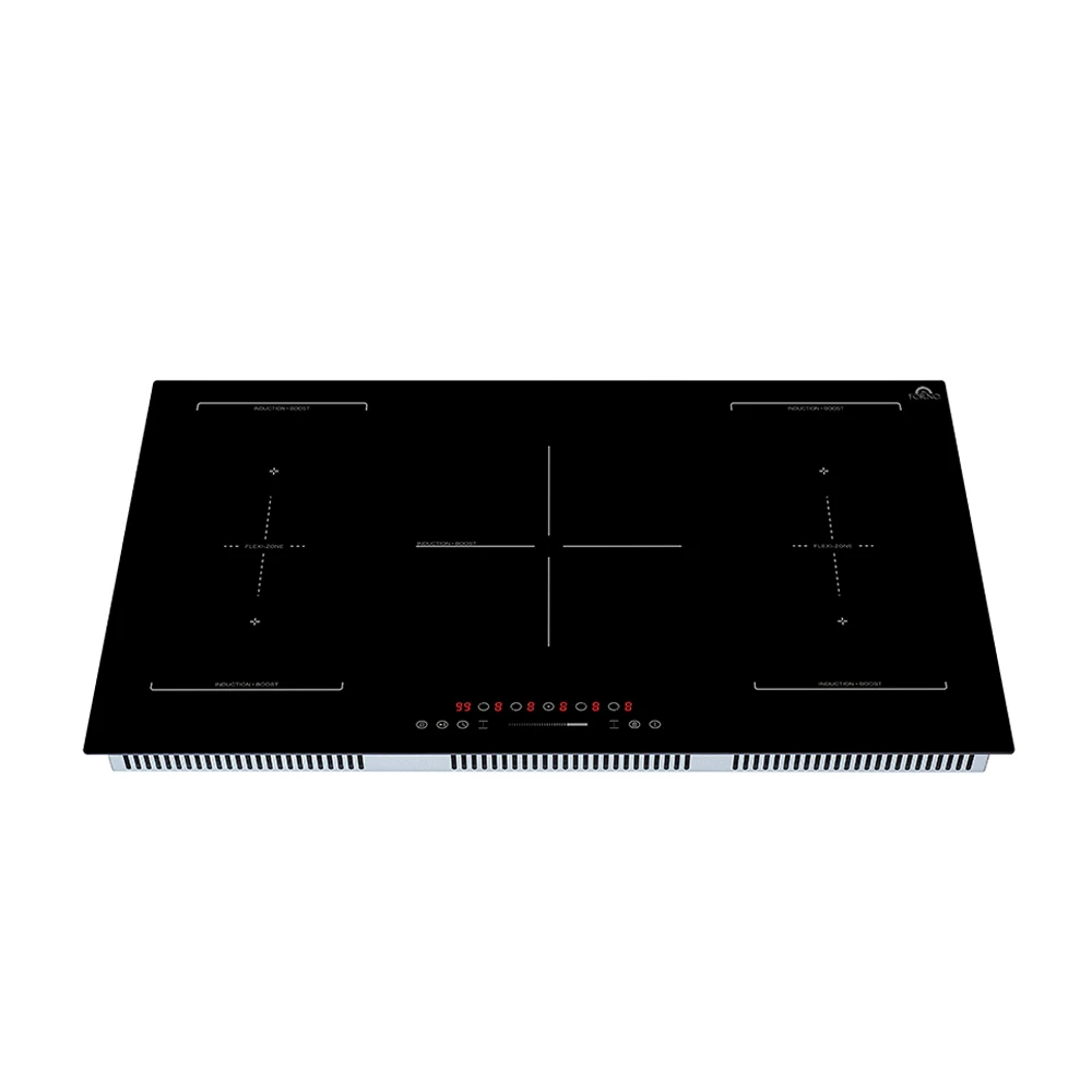 Ornonzo 36-Inch Induction Cooktop, 5 Zones, 2 Flex-Zones, 10,200W Total Power, Touch Control, 9 Power Levels