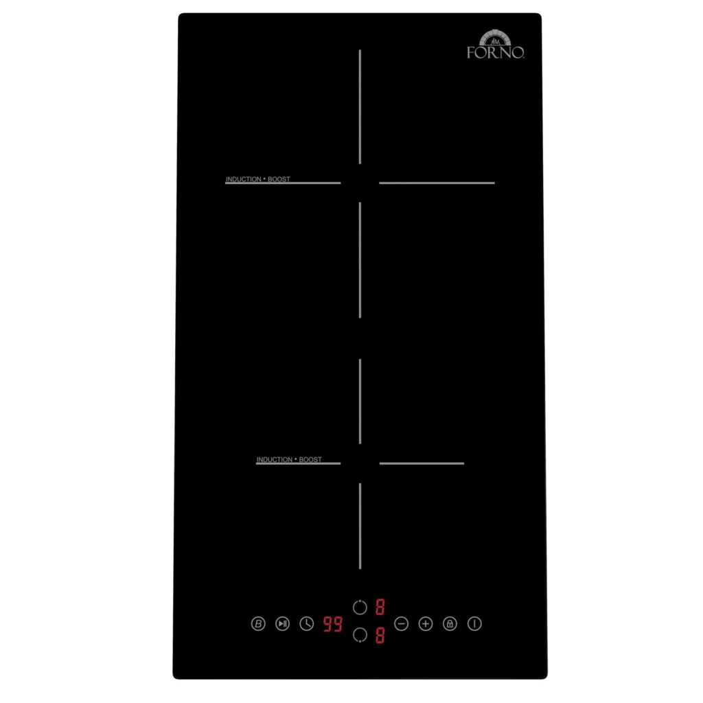 Parco 12-Inch Induction Cooktop, 2 Zones, 3,600W Total Power, Touch Control, 9 Power Levels, Booster Function
