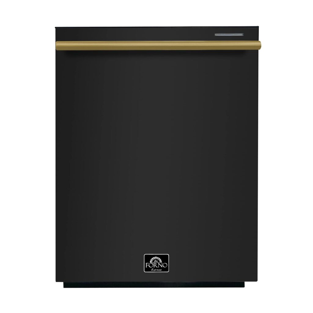 Pozzo 24-Inch Built-In Tall Tub Top Control Dishwasher, Black, 49 dBA, Soil-Sensing Capable, ENERGY STAR