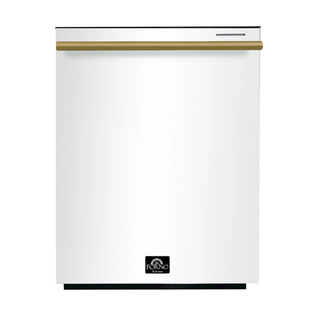 Pozzo 24-Inch Built-In Tall Tub Top Control Dishwasher, White, 49 dBA, ENERGY STAR Certified