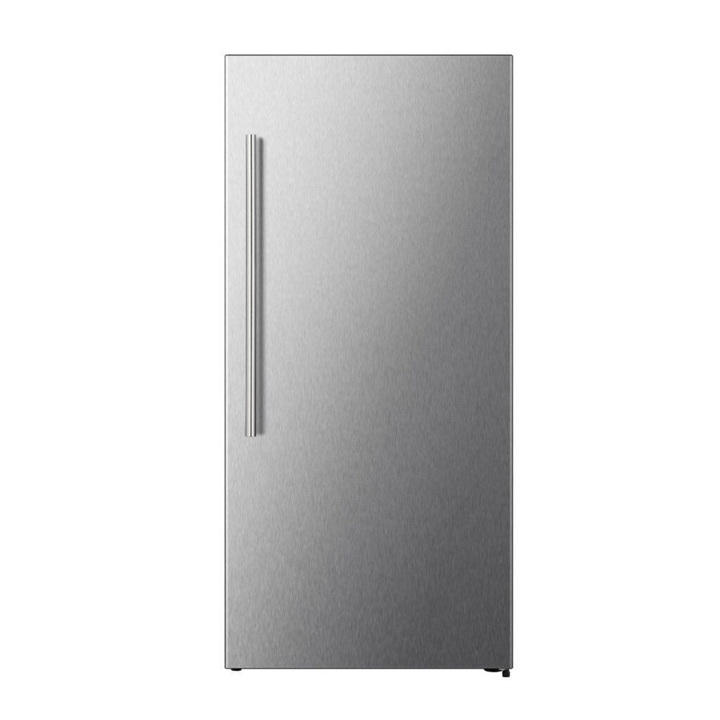 Maderno 28" Right Swing Convertible Freestanding Refrigerator/Freezer in Stainless Steel 13.6 cu.ft.