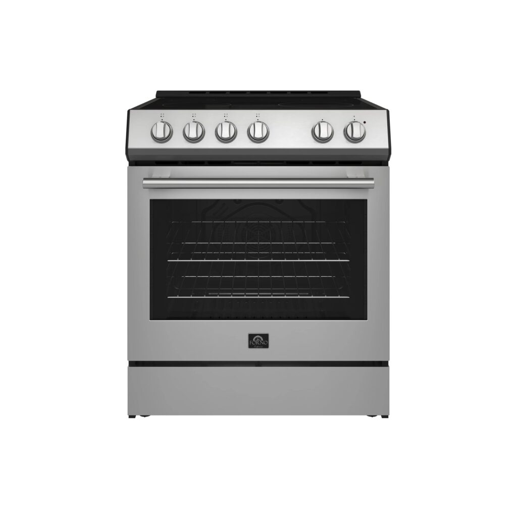 Leonardo 30-Inch Stainless Steel Electric Range, True Convection, Energy Efficient