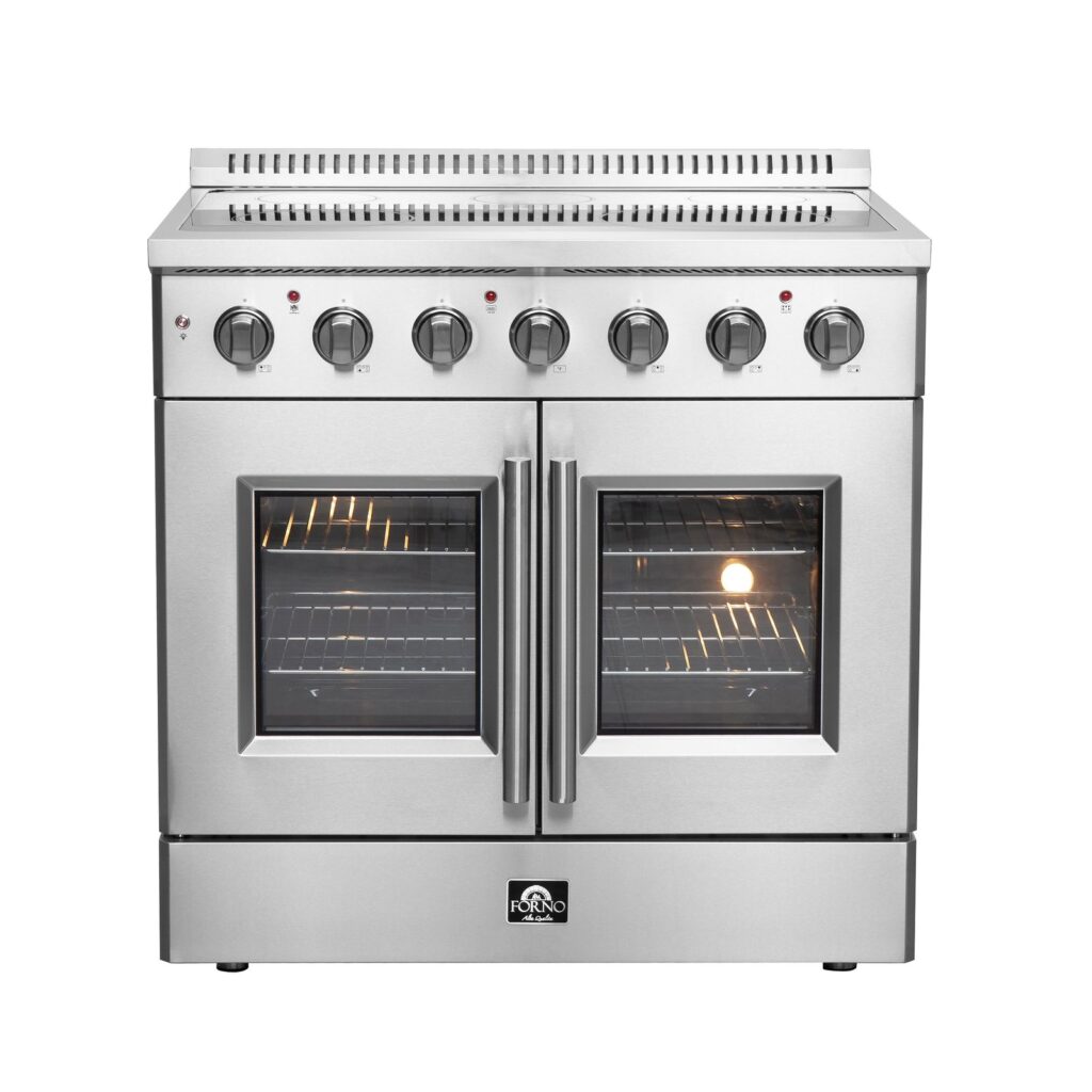Galiano 36-Inch Freestanding French Door Electric Range, True Convection, Energy Efficient
