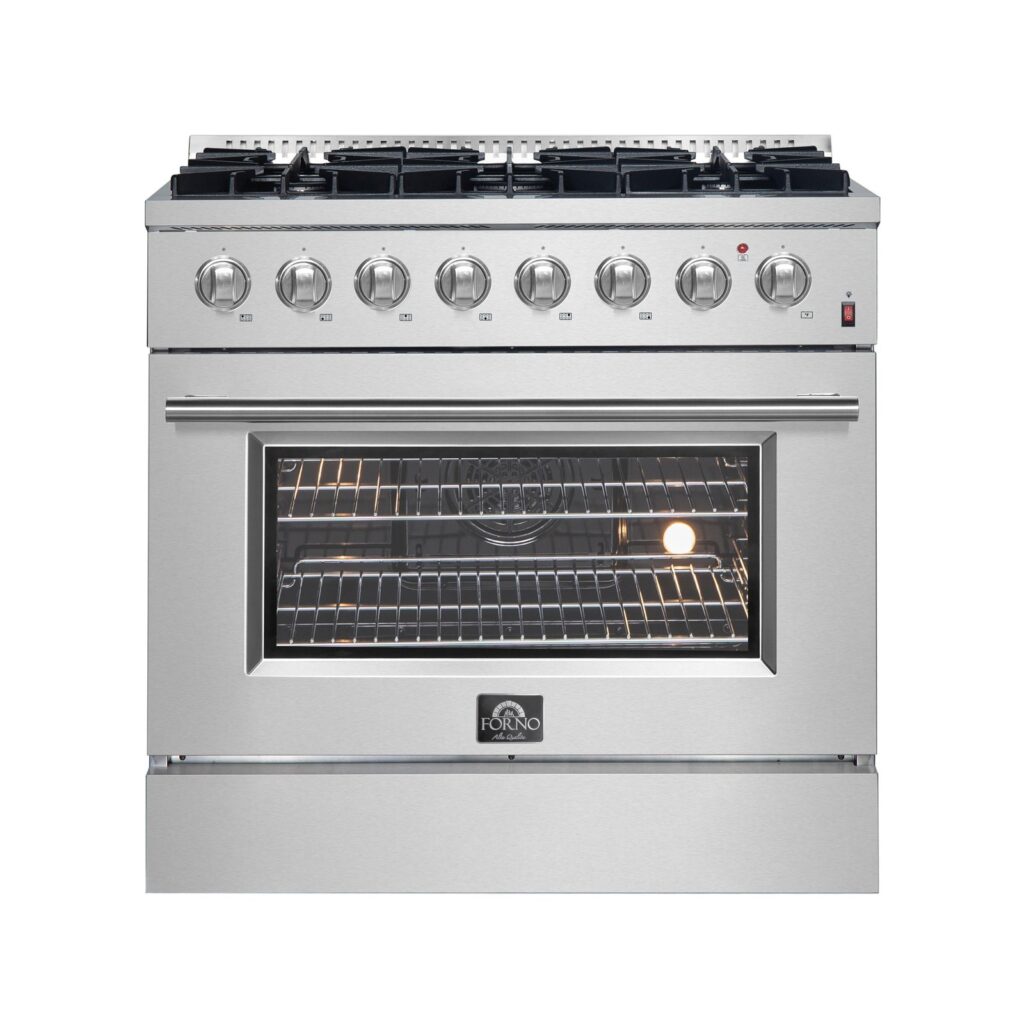 Marco 36-Inch Dual Fuel Range, , 6 Burners, 67,000 BTU, True Convection Oven, Energy Efficient
