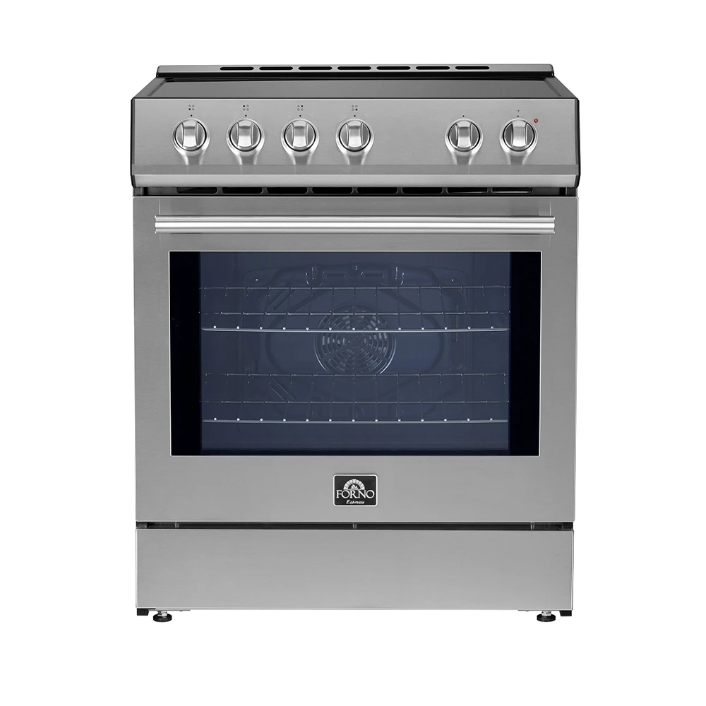 Leonardo Espresso 30-Inch Slide-In Induction Range, Convection Oven, 5 Cooking Zones