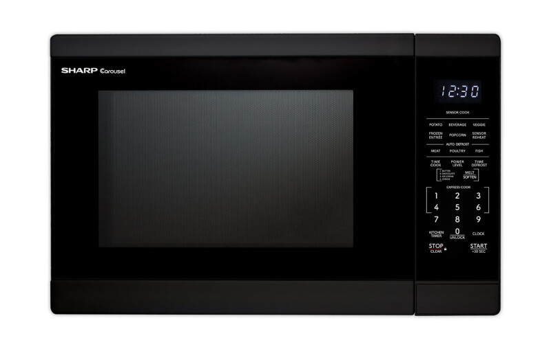 1.4 Cu. Ft. 1100w Black Countertop Microwave Oven
