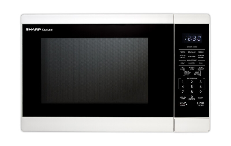 1.4 Cu. Ft. 1100w White Countertop Microwave Oven