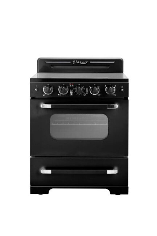 30' Classic Retro Midnight Electric Ceramic top Range