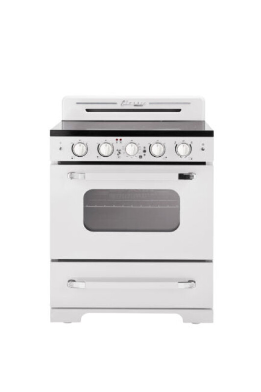 30' Classic Retro Marshmallow Electric Ceramic top Range