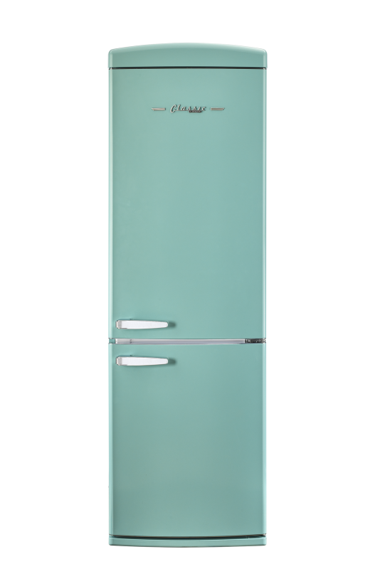 Classic Retro 12 cu.ft. Bottom Freezer Refrigerator in Ocean Mist Turquoise