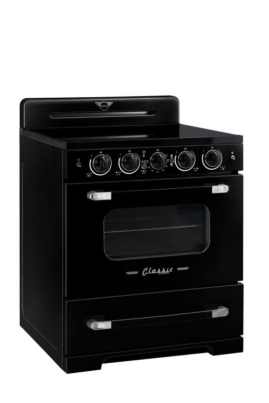 30' Classic Retro Induction Range Midnight