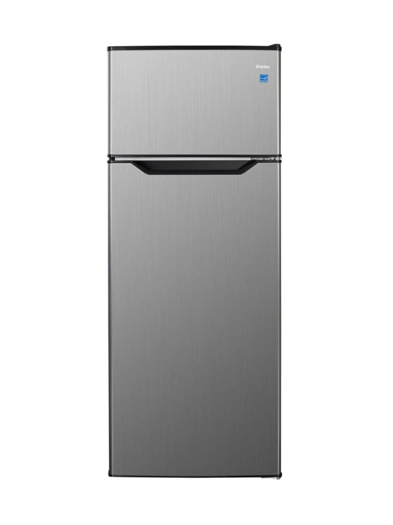 7.4 cu. ft. Apartment Size Top Mount Fridge Look