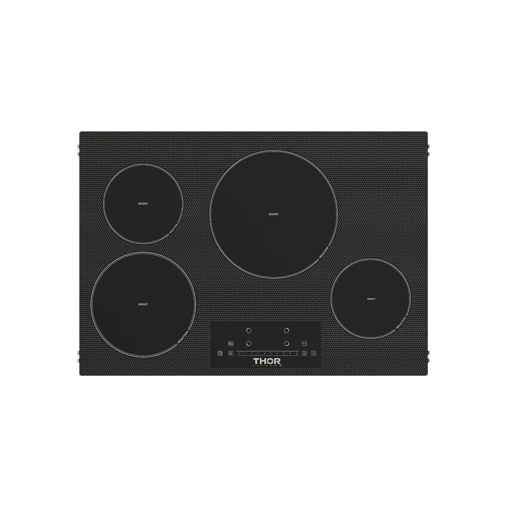 30 Inch 4-element Induction Cooktop In Black With Touch Controls